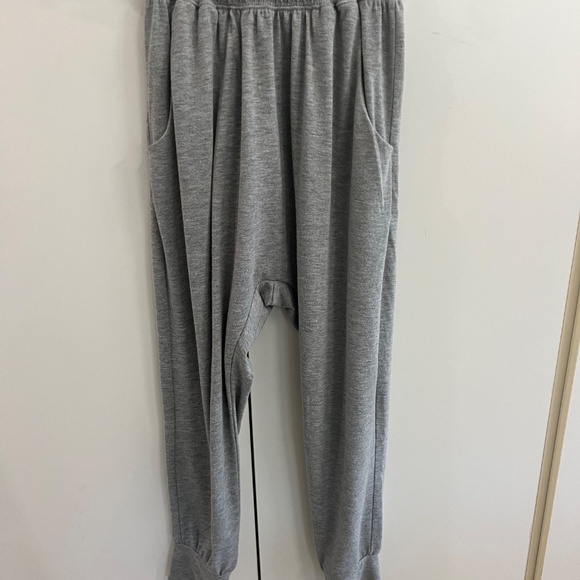 Spiritual Gangster Drop Crotch Sweats - Light Grey Color- Women's Size XS - Picture 7 of 14